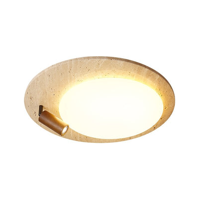 Nivorne Travertine Oval Knob Ceilling Lamp
