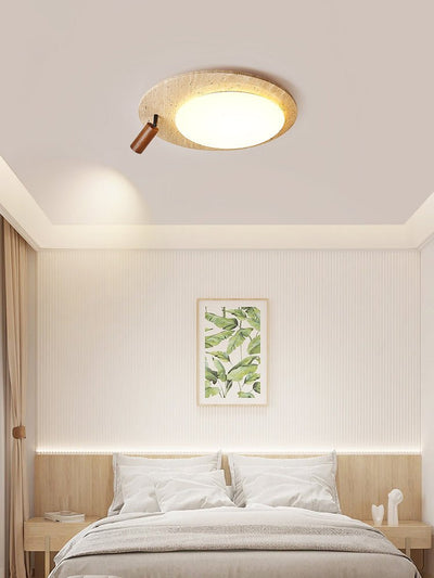 Nivorne Travertine Oval Knob Ceilling Lamp