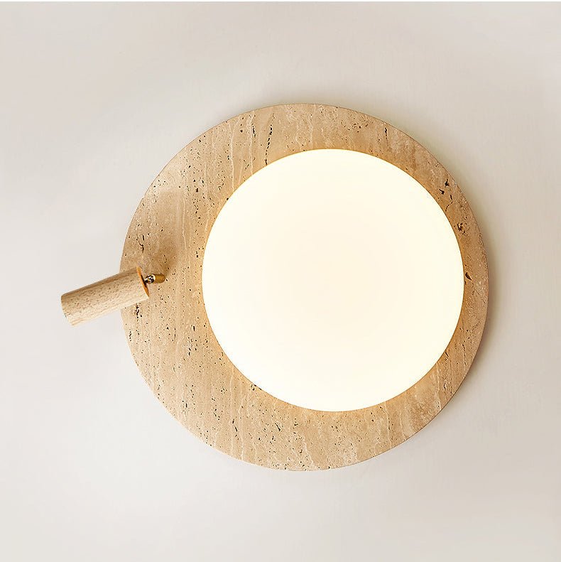 Nivorne Travertine Oval Knob Ceilling Lamp