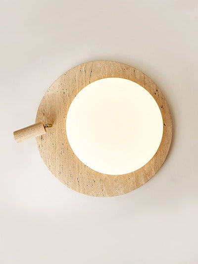 Nivorne Travertine Oval Knob Ceilling Lamp