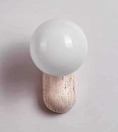 Aeralis Travetine Pebble Wall Light