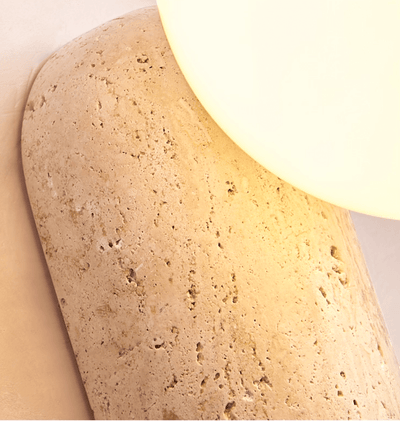 Aeralis Travetine Pebble Wall Light