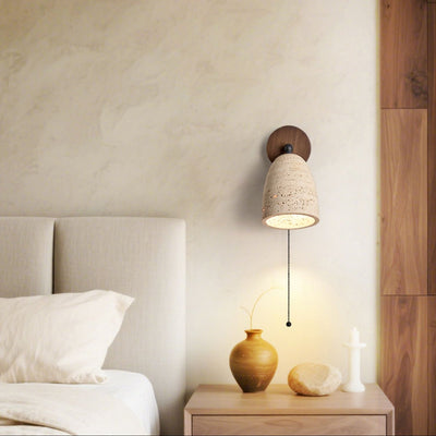 Valeholt Travertine Pivoting Sconce