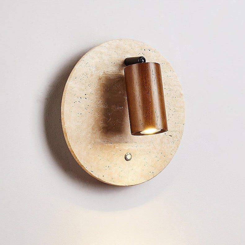 Vantorel Travertine Spot Wall Sconce