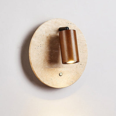Vantorel Travertine Spot Wall Sconce