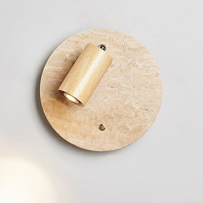 Vantorel Travertine Spot Wall Sconce