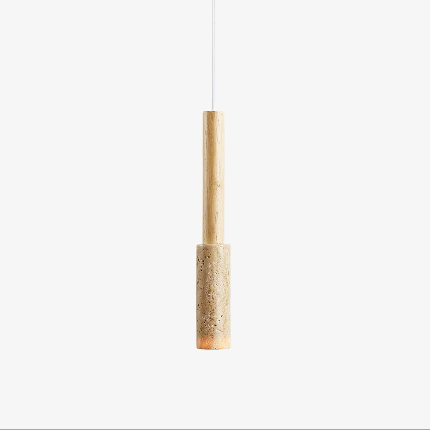 Mercer Travertine Stick Pendant Light