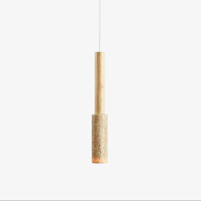 Mercer Travertine Stick Pendant Light