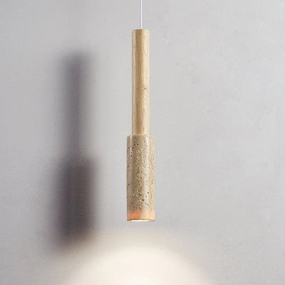 Mercer Travertine Stick Pendant Light