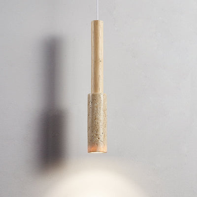 Mercer Travertine Stick Pendant Light