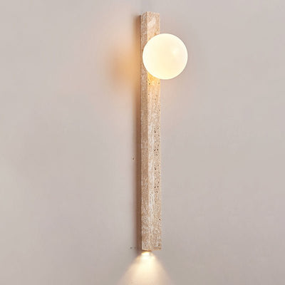 Elian Travertine Slab Wall Sconce