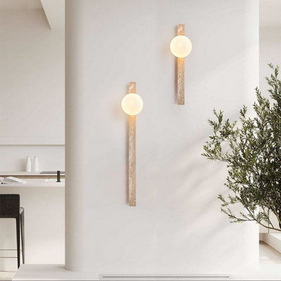 Elian Travertine Slab Wall Sconce
