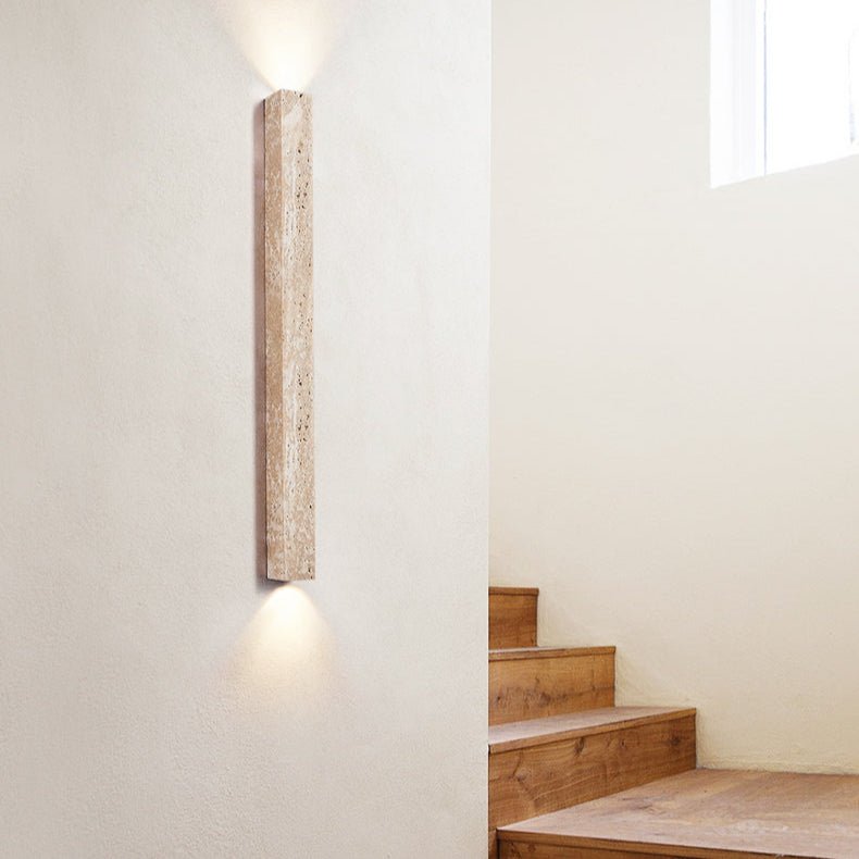 Elian Travertine Slab Wall Sconce