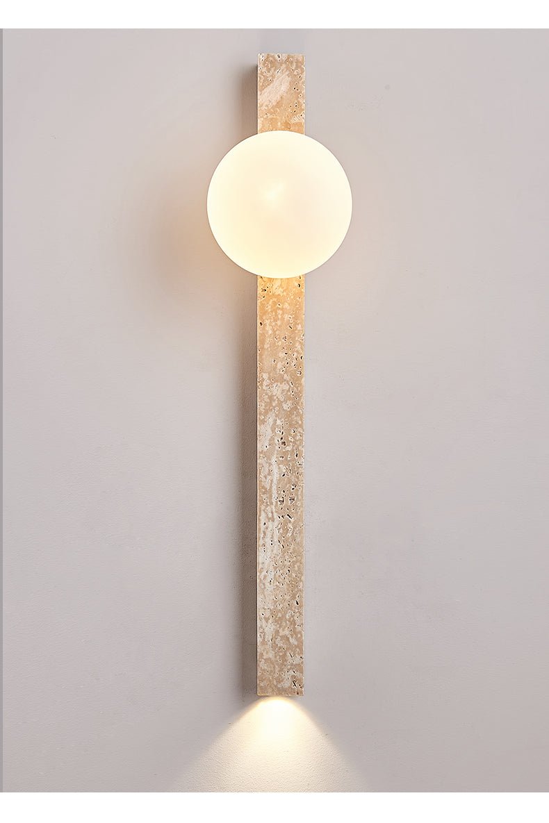 Elian Travertine Slab Wall Sconce
