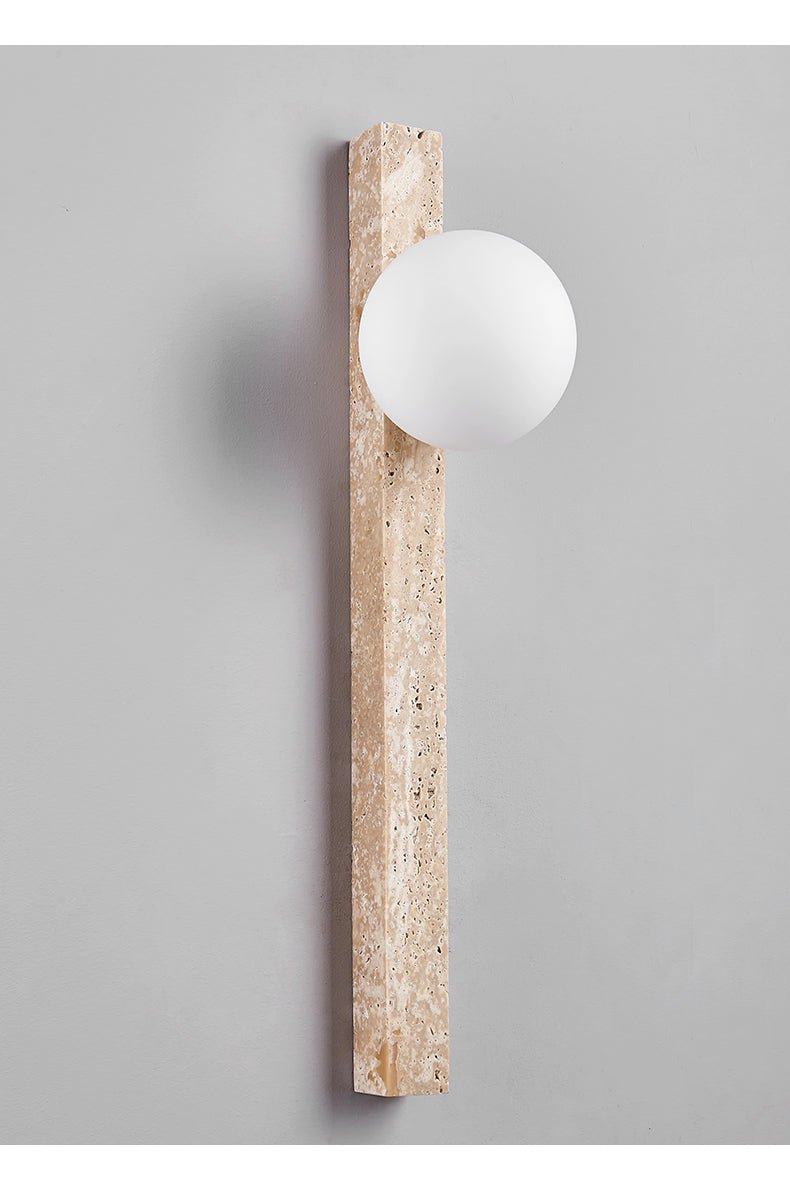 Elian Travertine Slab Wall Sconce