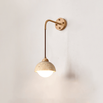 Travertine Swing Arm Wall Sconce