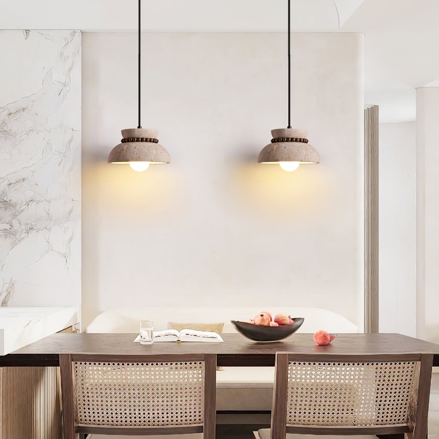Selenise Bead Halo Pendant Lamp