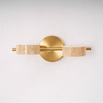 Ceshair Wall Light Multi Head Travertine Vanity Light - Neutral Decor
