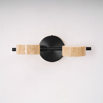 Ceshair Wall Light Multi Head Travertine Vanity Light - Neutral Decor
