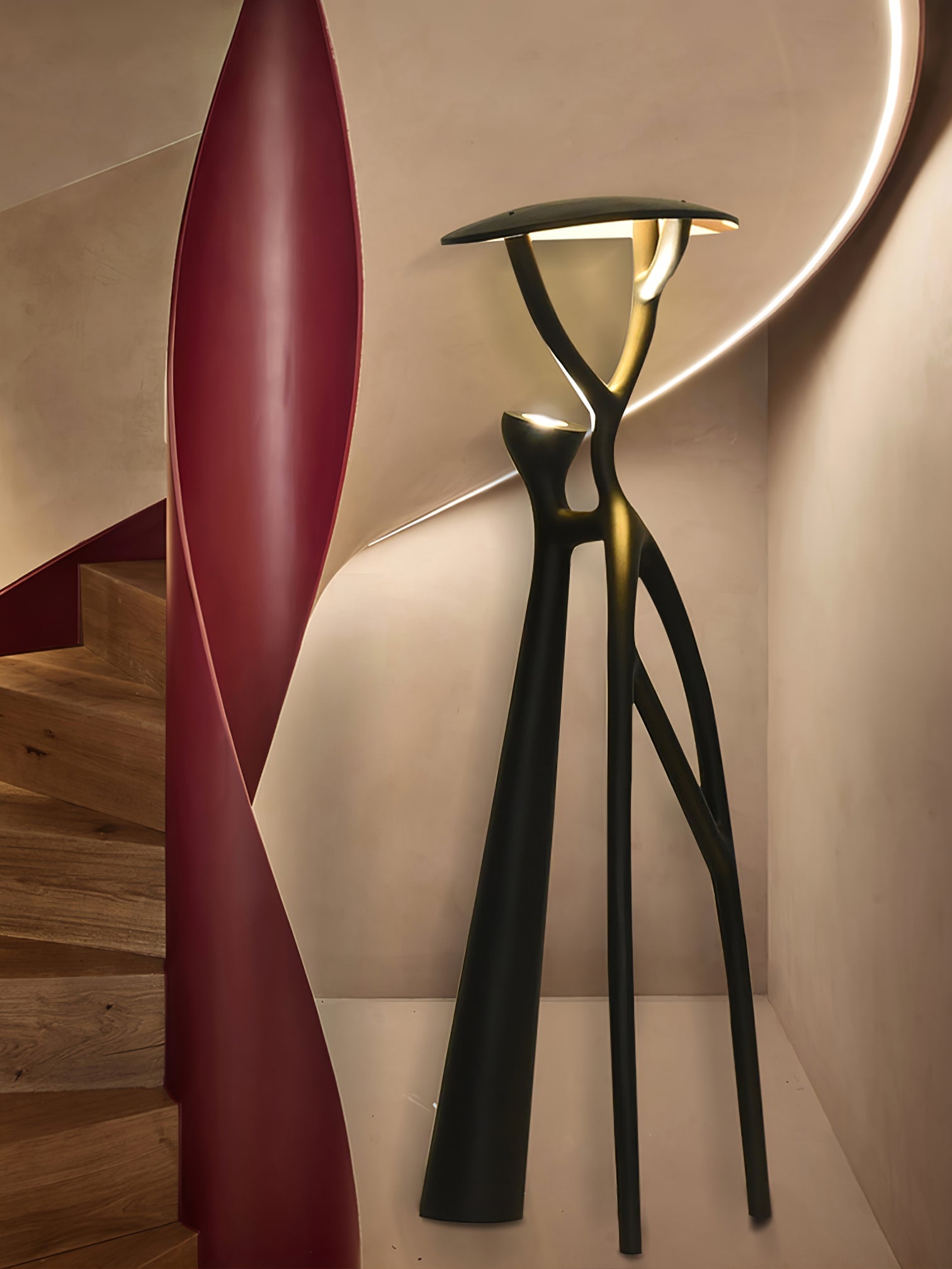 Seluia Gothic Tree Sculpture Floor Lamp