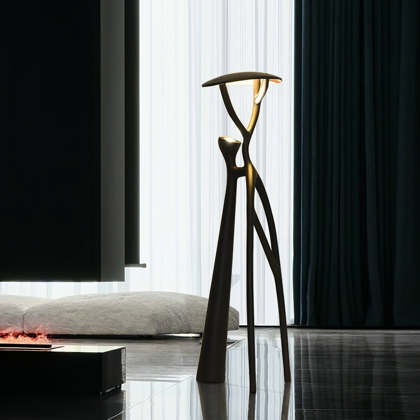 Seluia Gothic Tree Sculpture Floor Lamp
