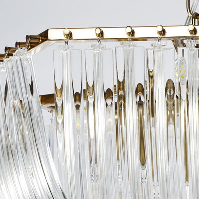 Sylnen Chandelier Clear Curved Tiered