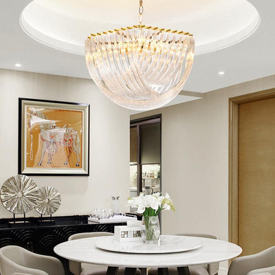 Sylnen Chandelier Clear Curved Tiered