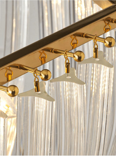 Sylnen Chandelier Clear Curved Tiered