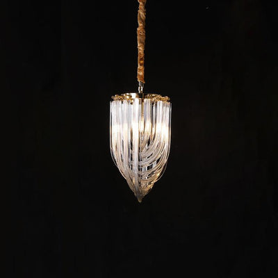 Sylnen Chandelier Clear Curved Tiered