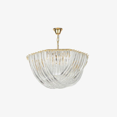 Sylnen Chandelier Clear Curved Tiered