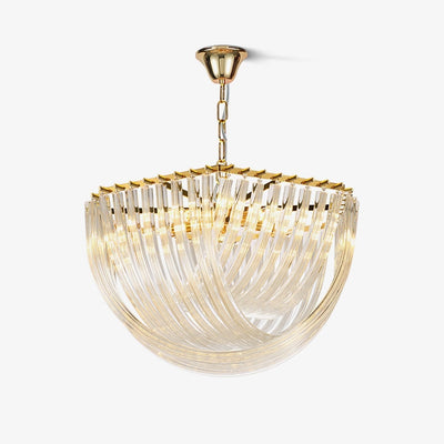 Sylnen Chandelier Clear Curved Tiered