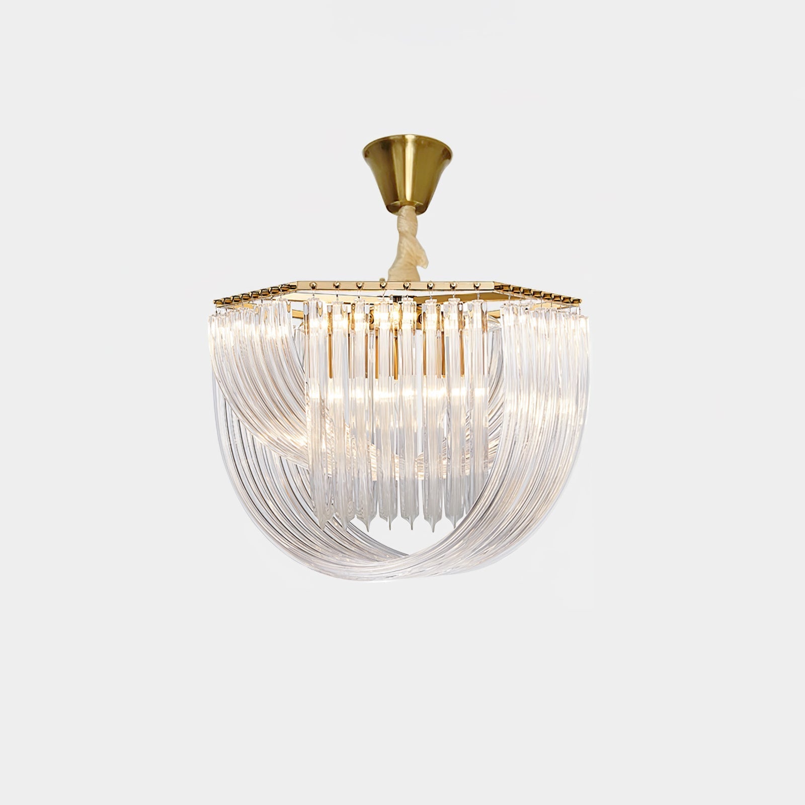 Sylnen Chandelier Clear Curved Tiered