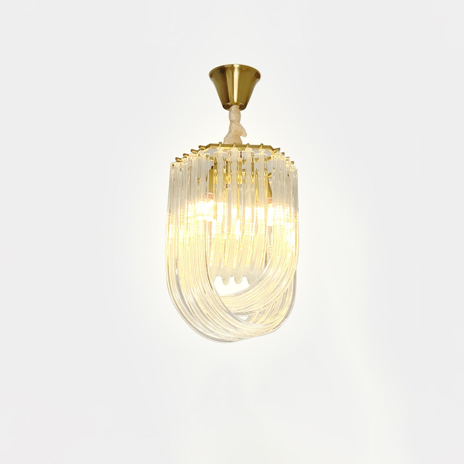 Sylnen Chandelier Clear Curved Tiered