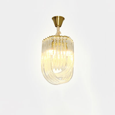 Sylnen Chandelier Clear Curved Tiered
