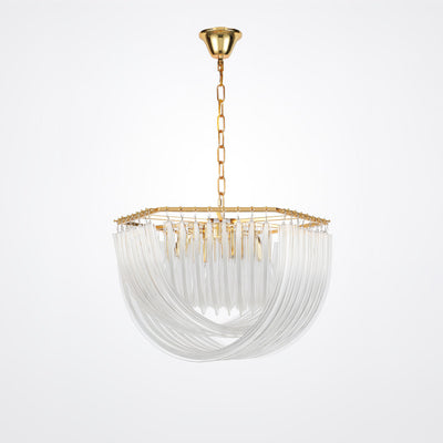 Sylnen Chandelier Clear Curved Tiered