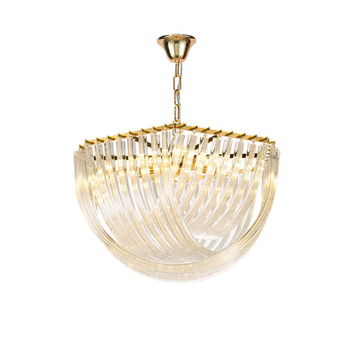 Sylnen Chandelier Clear Curved Tiered