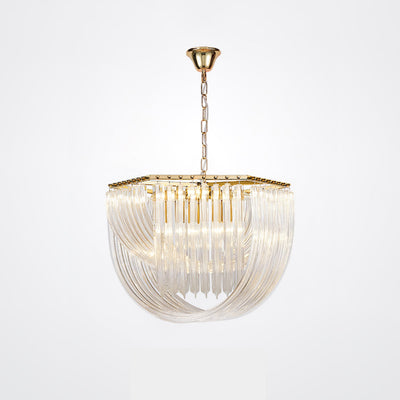 Sylnen Chandelier Clear Curved Tiered