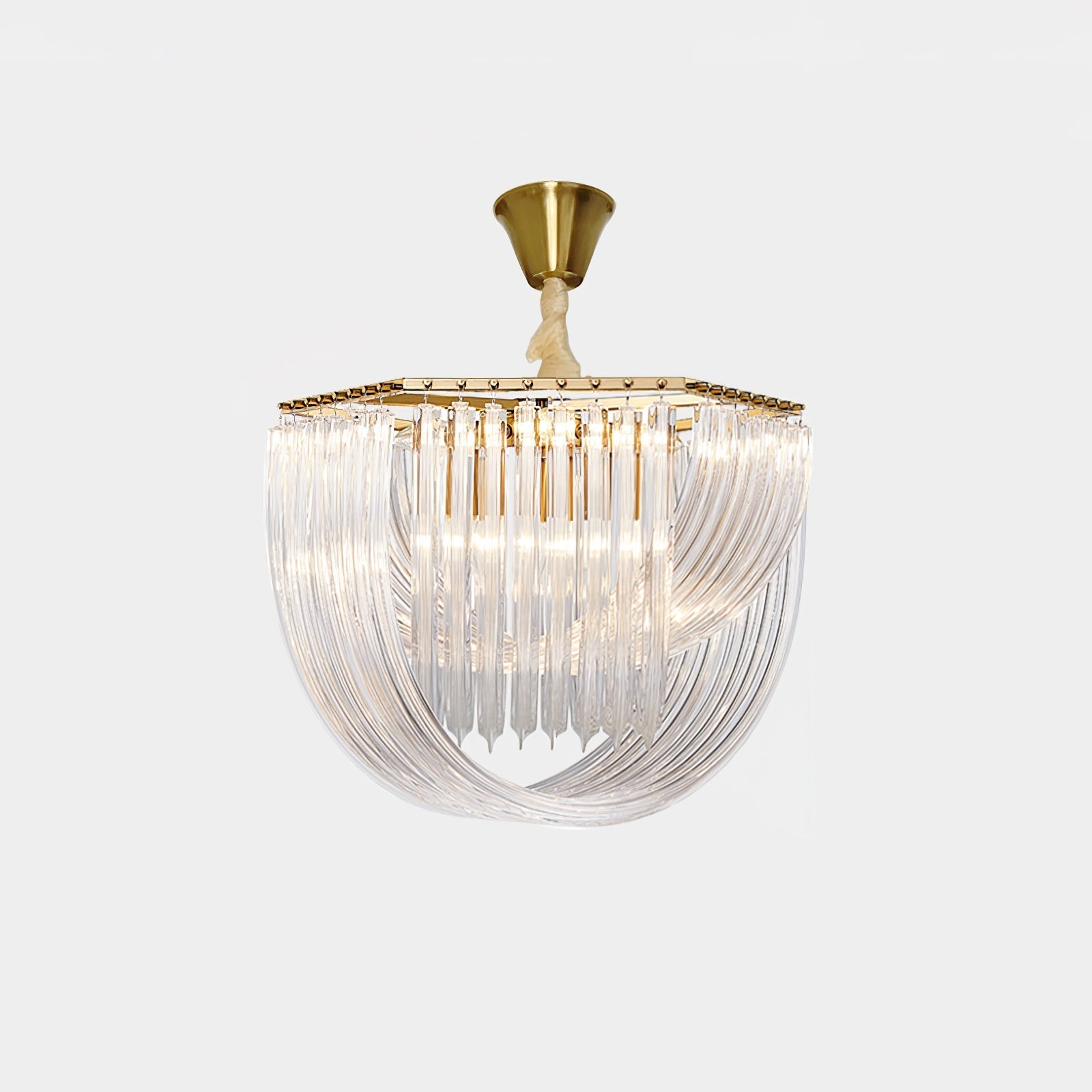 Sylnen Chandelier Clear Curved Tiered