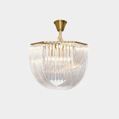 Sylnen Chandelier Clear Curved Tiered