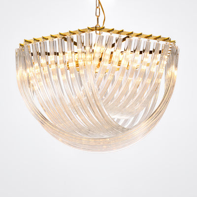 Sylnen Chandelier Clear Curved Tiered