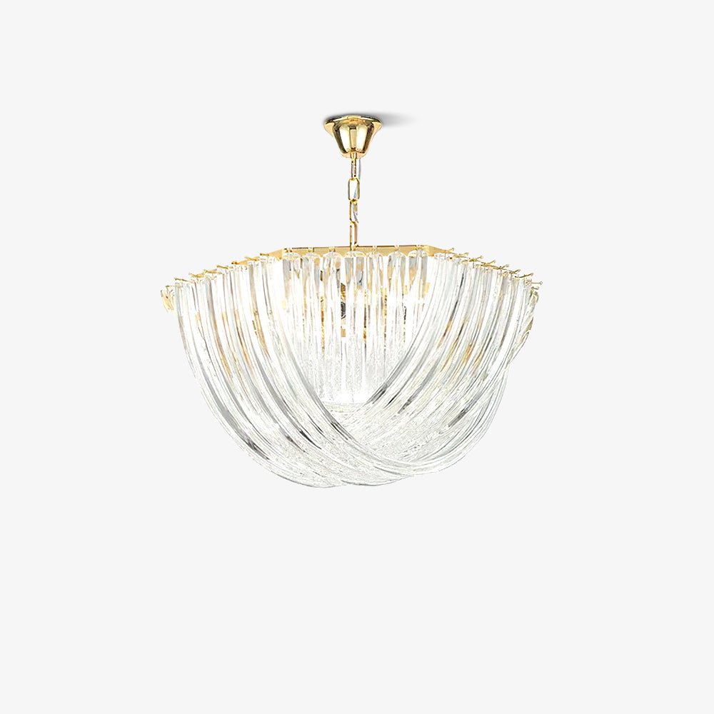 Sylnen Chandelier Clear Curved Tiered