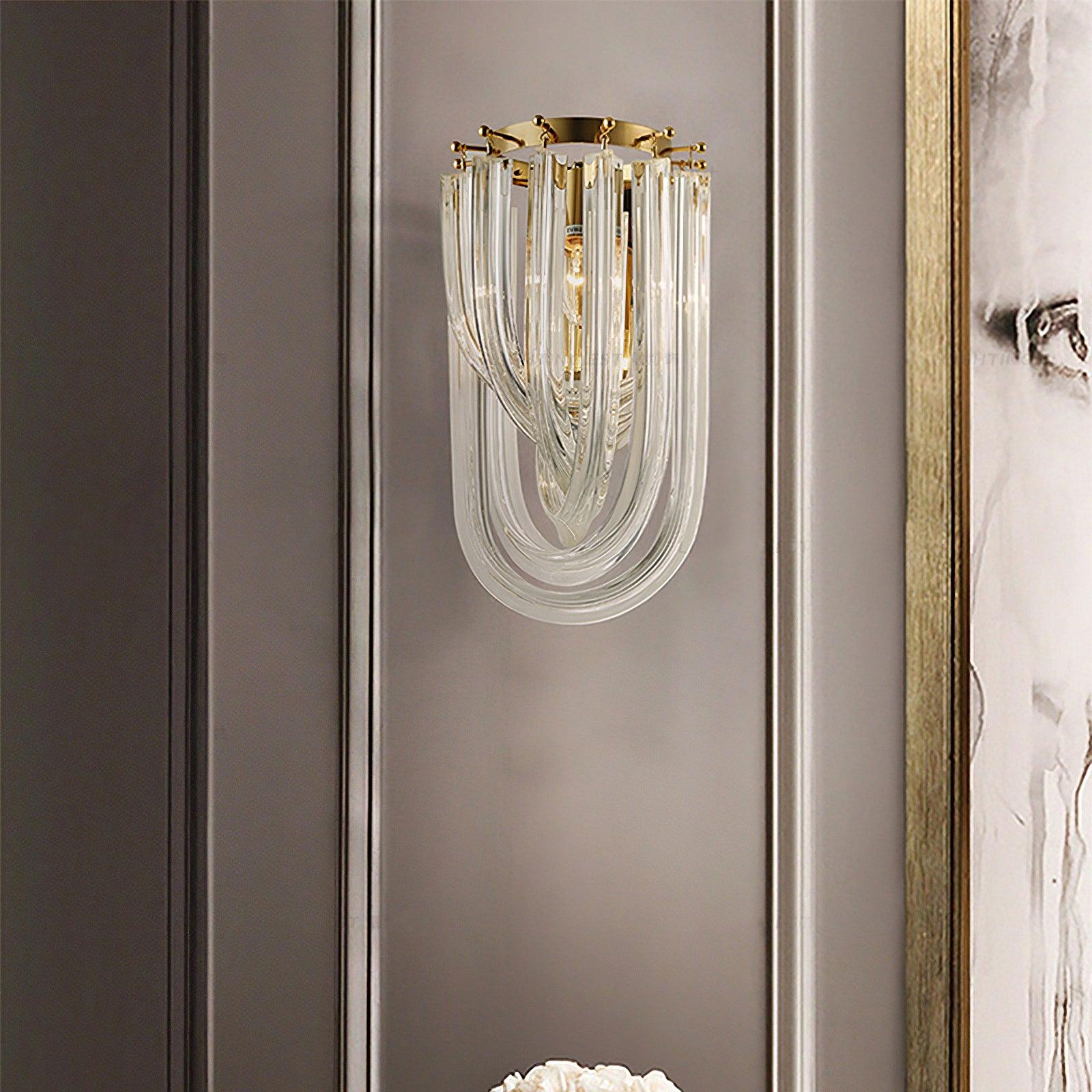 Aurelix Trevi Glass Wall Lamp