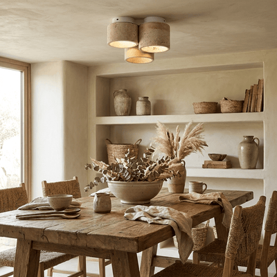 Seralora Travertine Ceiling Light