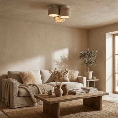 Seralora Travertine Ceiling Light