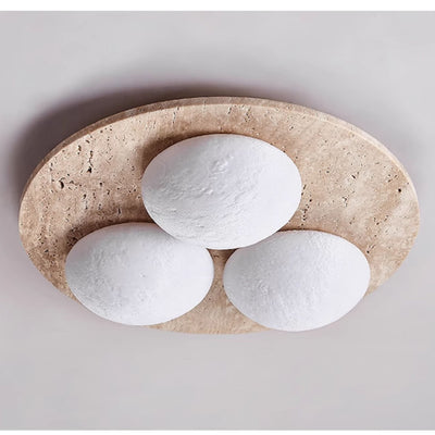 Trio Travertine Ceiling Light