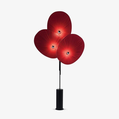 Scarlet Petal Fabric Floor Lamp