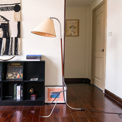 Lysandir Arc-shaped Wood Floor Lamp
