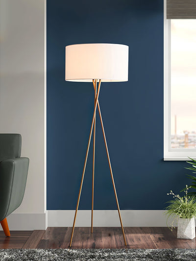 Zander Minimalist Fabric Floor Lamp