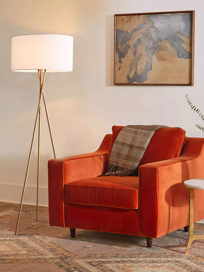 Zander Minimalist Fabric Floor Lamp