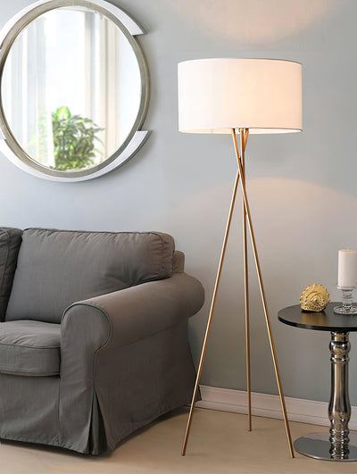 Zander Minimalist Fabric Floor Lamp